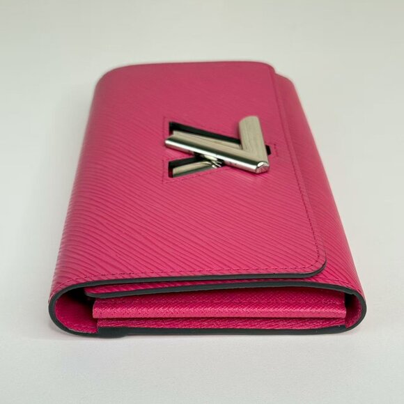 Louis Vuitton Pink Twist Epi Leather Wallet with Iconic Logo Design - Picture 4 of 7